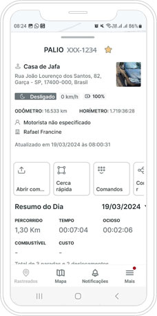 SampaFleet - Telas do App